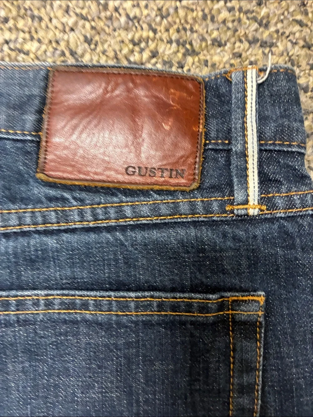 Gustin Dark Blue Men’s Straight Jeans